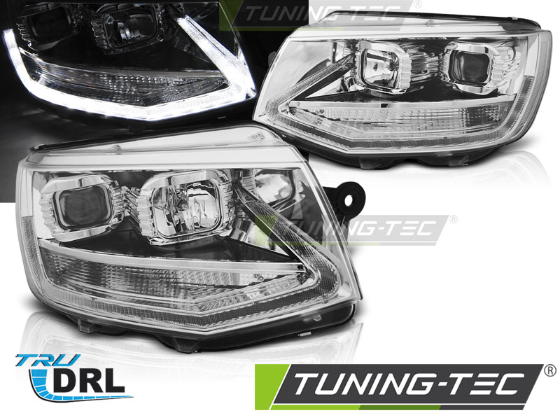 VW T6 - Přední světla LED TRU DRL SONAR - Chromová