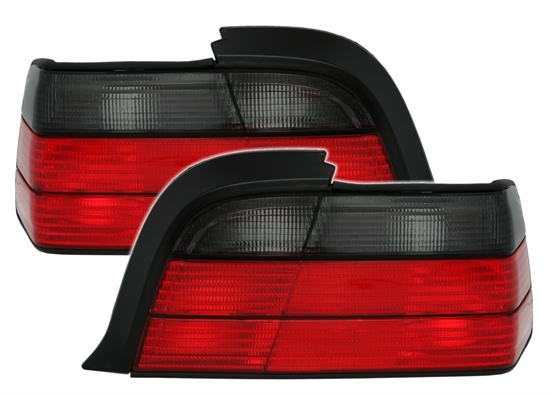 BMW E36 COUPE/CABRIO - Zadní světla EAGLE EYES - Červená/Kouřová