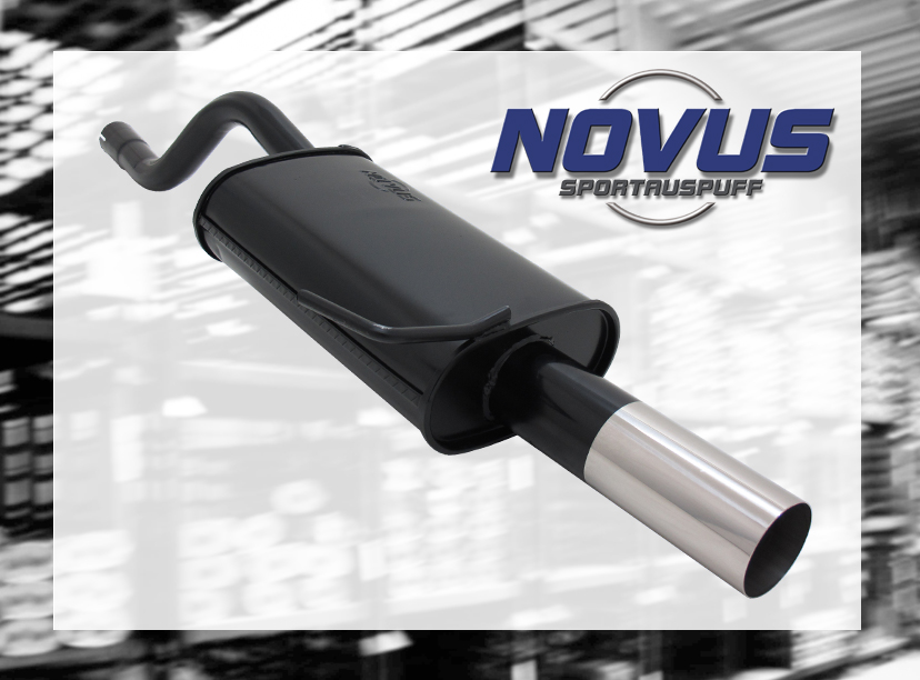 RENAULT CLIO 2 - Sportovní výfuk NOVUS N 1x76 RL-DESIGN