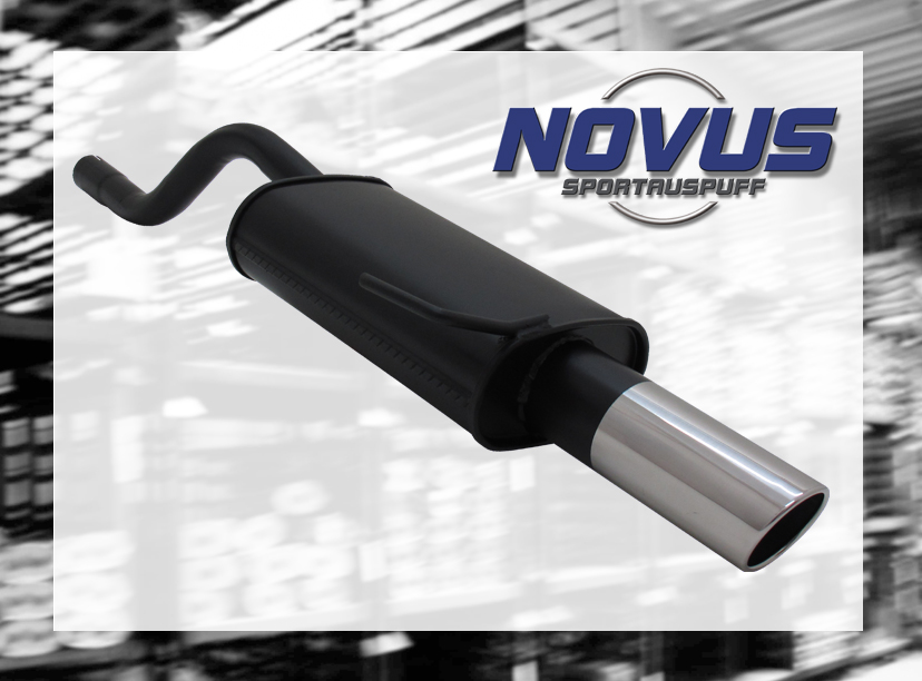 RENAULT CLIO 2 - Sportovní výfuk NOVUS N 1x90 SR-DESIGN