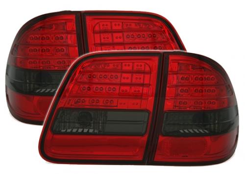 MERCEDES E W210 T-MODELL - Zadní světla LED - Červená/Kouřová
