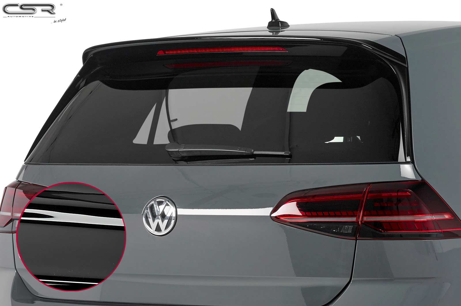 VW GOLF 7 CSR - křídlo černá lesklá
