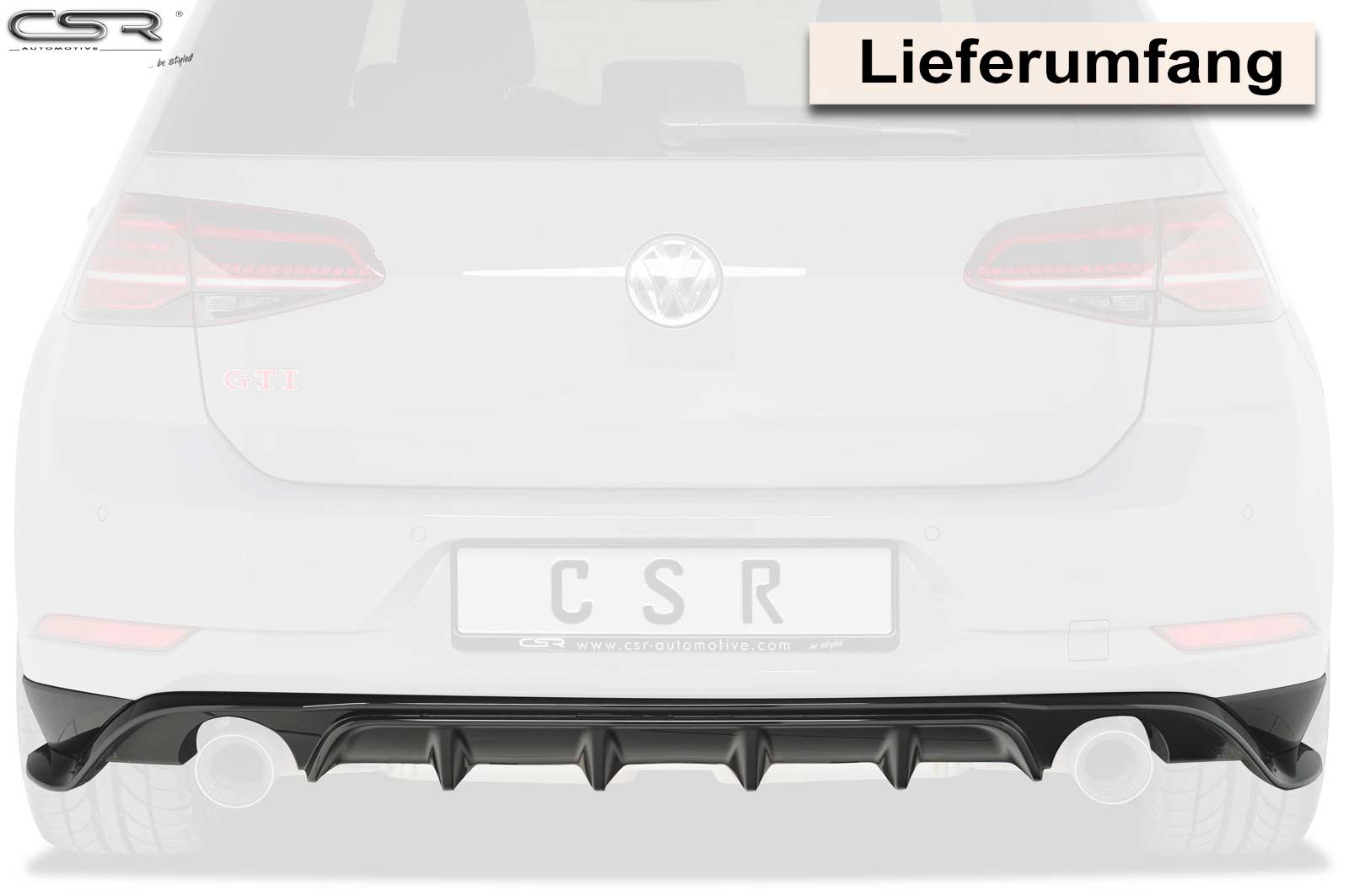 VW GOLF 7 TCR - Zadní spoiler Carbon Optik CSR
