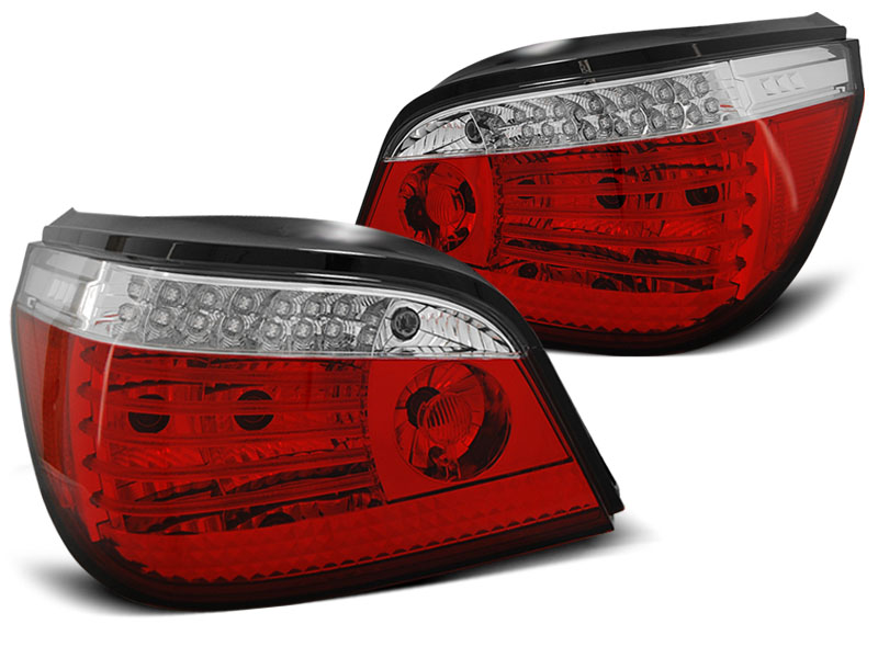 BMW E60 03-07 - Zadní světla LED DYNAMICKÝ blikač - Červená