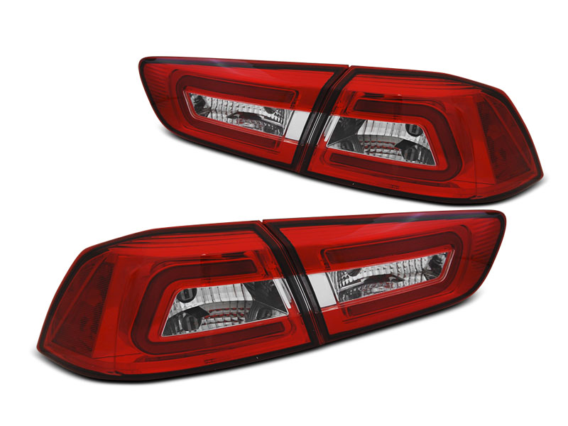 MITSUBISHI LANCER 8 08-11 - Zadní světla LED BAR - Červená