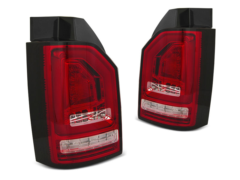 VW T6 - Zadní světla LED LIGHT BAR DYNAMICKÝ BLIKAČ - Červená
