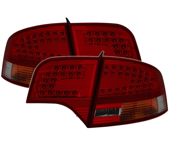 AUDI A4 B7 LIMO - Zadní světla LED DEPO - Červená/Kouřová