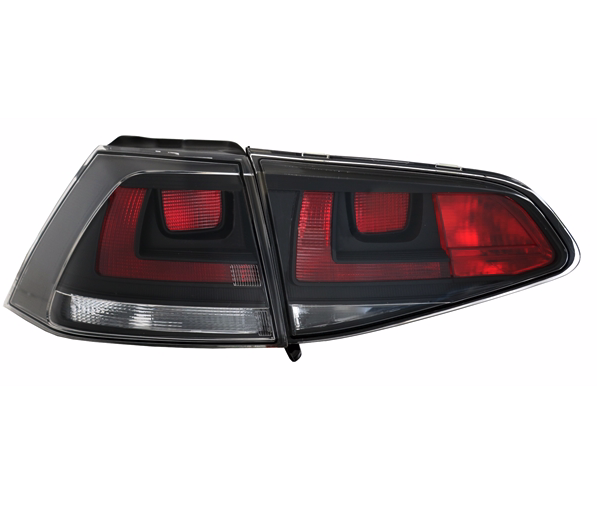 VW GOLF 7 5G - Zadní světla DEPO - Černá