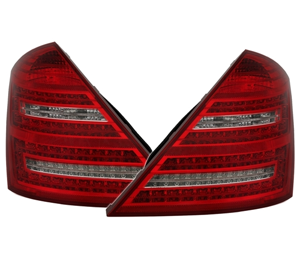 MERCEDES S W221 - Zadní světla LED DEPO - Červená