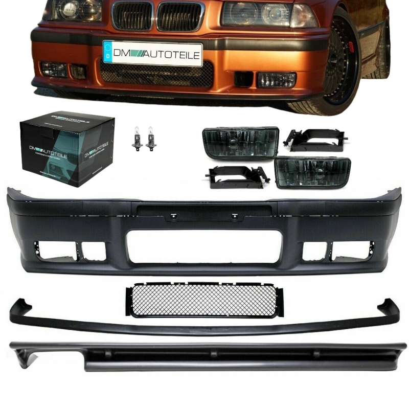 BMW E36 - Bodykit přední nárazník + difuzor + mlhové světla