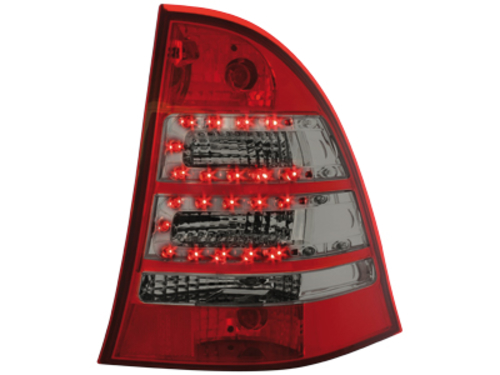 MERCEDES C W203 T-MODELL - Zadní světla LED - Červená/Kouřová