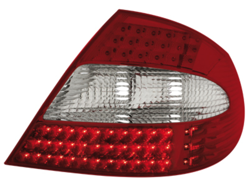 MERCEDES W209 CLK - Zadní světla LED DEPO - Červená