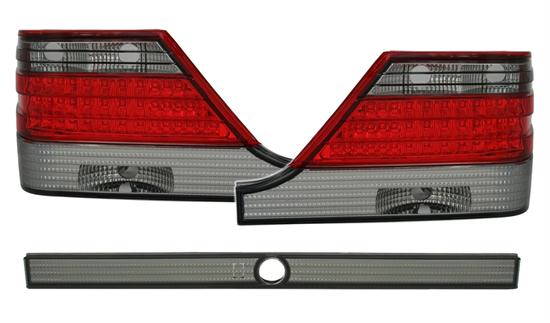 MERCEDES S W140 - Zadní světla LED EAGLE EYES - Červená/Kouřová
