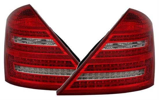 MERCEDES S W221 - Zadní světla LED EAGLE EYES - Červená