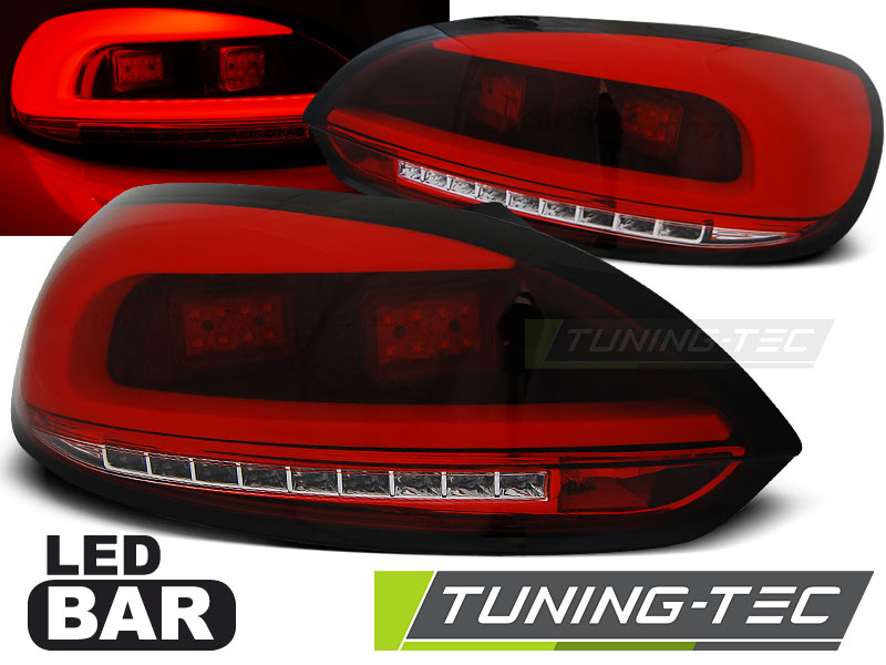 VW SCIROCCO - Zadní světla LED BAR - Červená