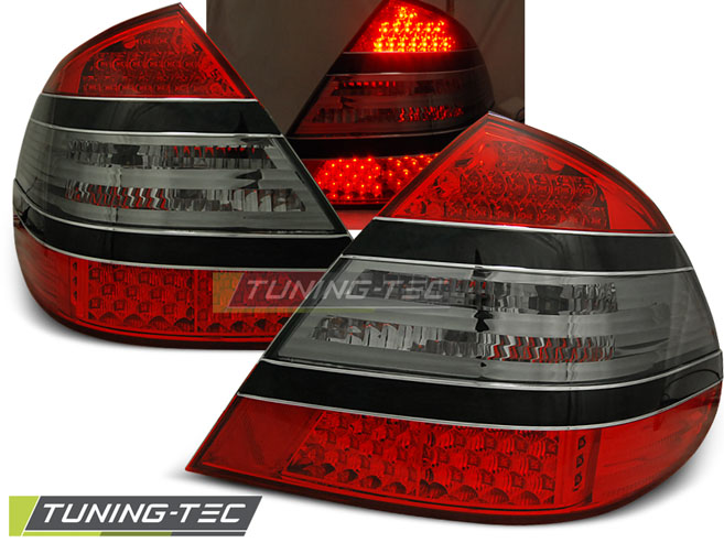 MERCEDES E W211 - Zadní světla LED DEPO - Červená/Kouřová
