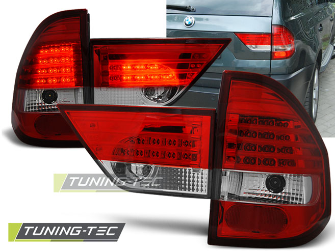 BMW X3 E83 - Zadní světla LED - Červená