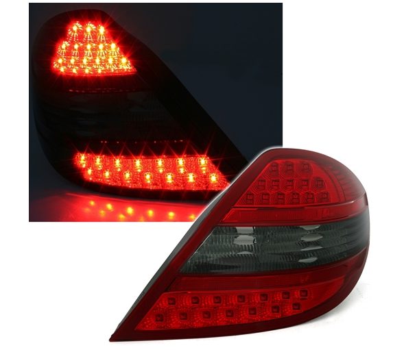 MERCEDES SLK R171 - Zadní světla LED DEPO - Červená/Kouřová