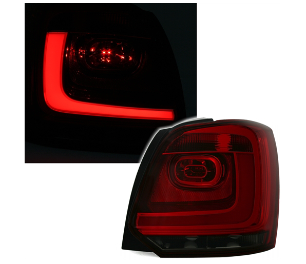 VW POLO 6R - Zadní světla LED LIGHT BAR EAGLE EYES - Červená/Kouřová