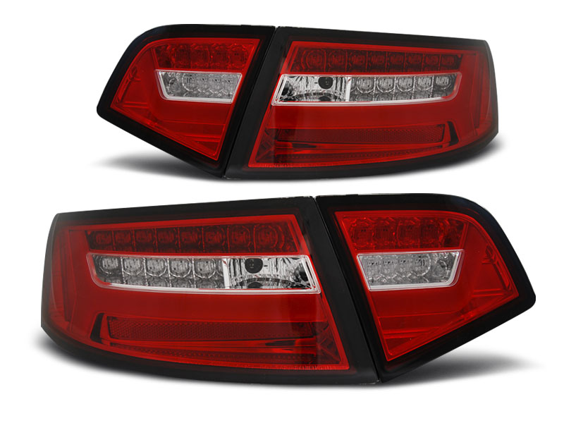 AUDI A6 C6 LIMO - Zadní světla LED BAR DYNAMIC SEQ SONAR - Červená