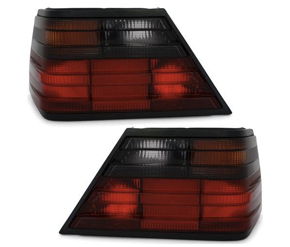MERCEDES E W124 - Zadní světla DEPO - Červená/Černá