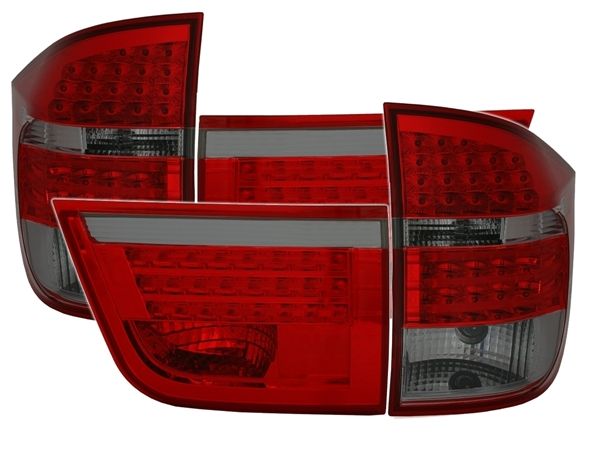 BMW X5 E70 - Zadní světla LED EAGLE EYES - Červená/Kouřová