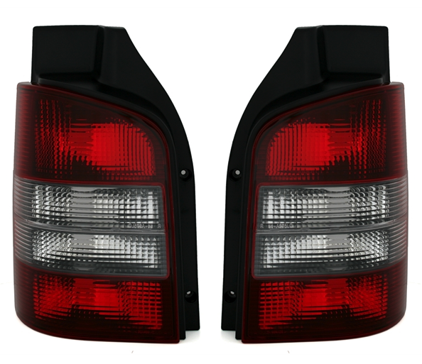 VW T5 - Zadní světla DEPO - Červená/Tmavá