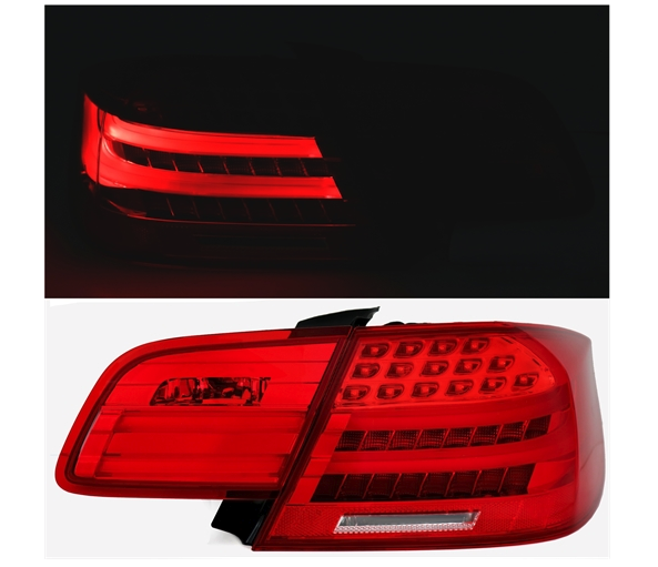 BMW E92 COUPE 06-10 - Zadní světla LED LCI FACELIFT OPTIK - Červená