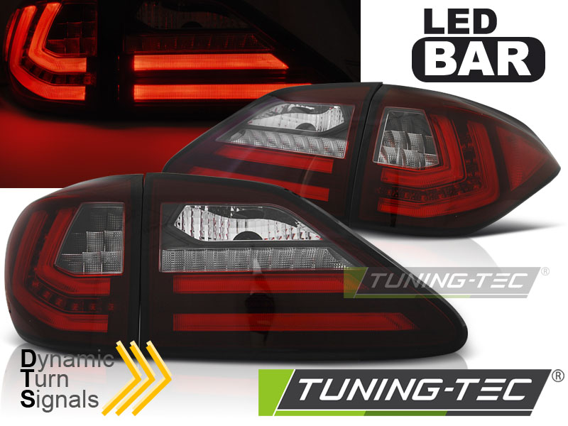LEXUS RX 350 09-12 - Zadní světla LED BAR DYNAMICKÝ blikač - Červená