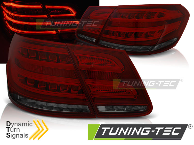 MERCEDES E W212 LIMO 13-16 - Zadní světla LED BAR DYNAMICKÝ blikač - Červená