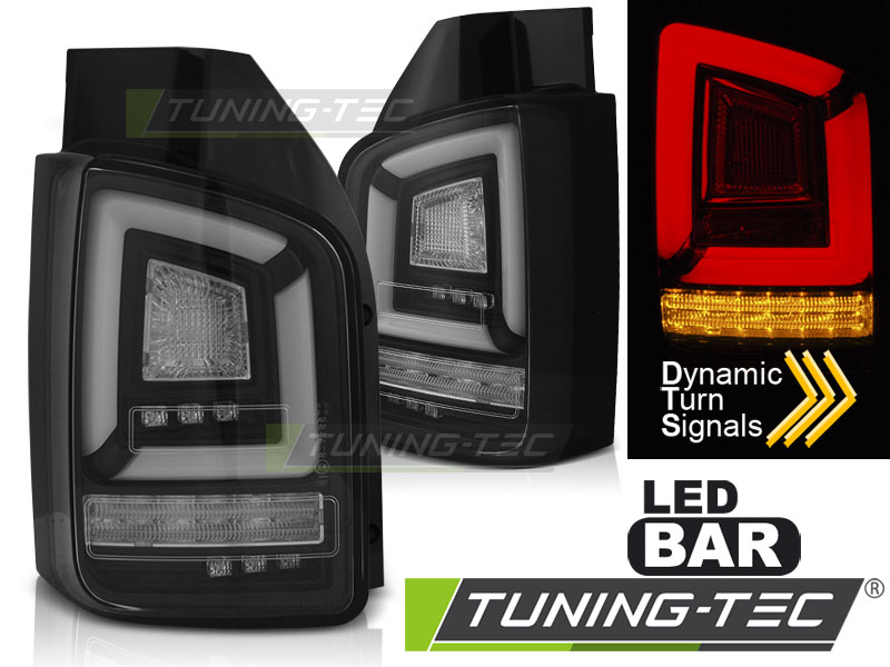 VW T5 03-09 - Zadní světla LED BAR - Černá