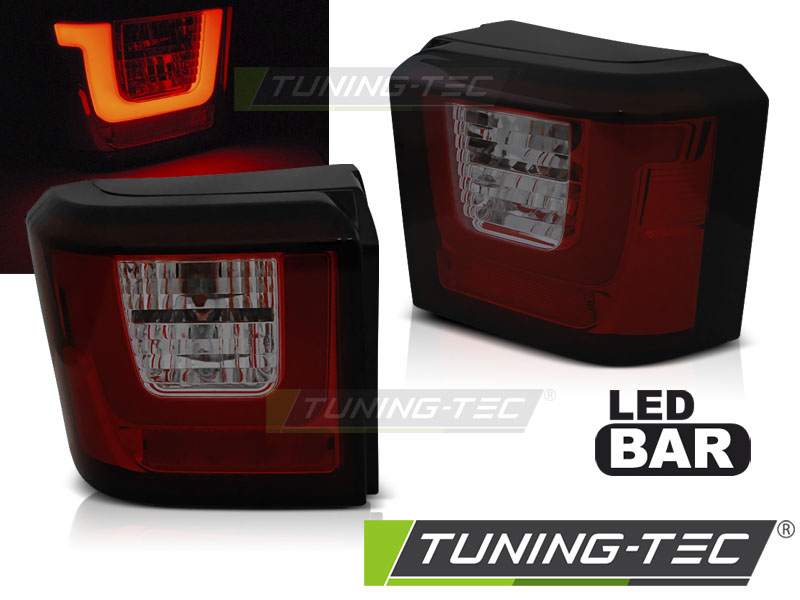 VW T4 - Zadní světla LED BAR - Červená/Kouřová