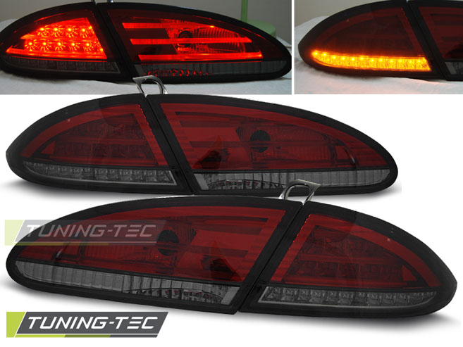 SEAT LEON 1P - Zadní světla LED SONAR - Červená/Kouřová