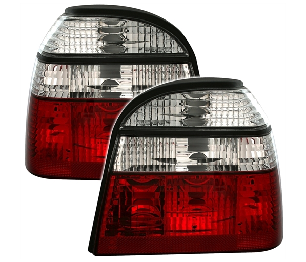 VW GOLF 3 - Zadní světla DEPO - Červená