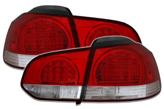 VW GOLF 6 - Zadní světla LED DEPO - Červená