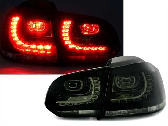VW GOLF 6 - Zadní světla LED R-LOOK DEPO - Kouřová