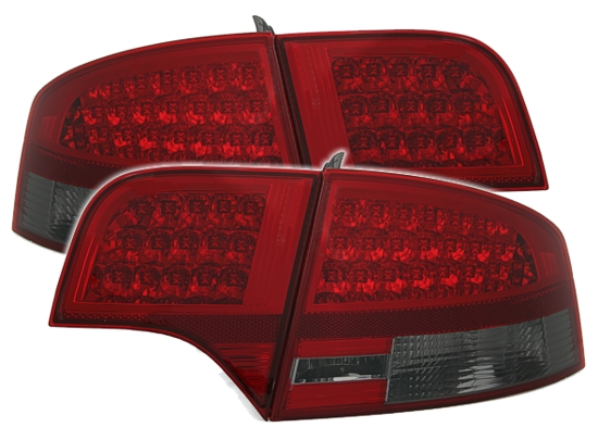 AUDI A4 B7 - Zadní světla LED EAGLE EYES - Červená/Kouřová