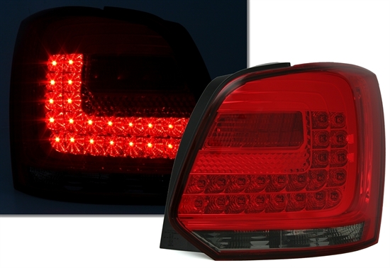 VW POLO 6R - Zadní světla LED DEPO - Červená/Kouřová