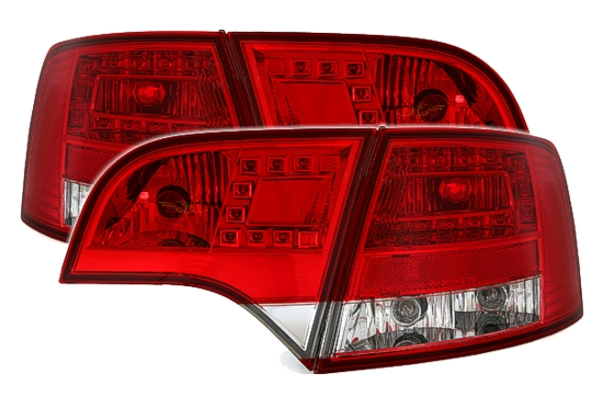 AUDI A4 B7 AVANT - Zadní světla LED EAGLE EYES - Červená
