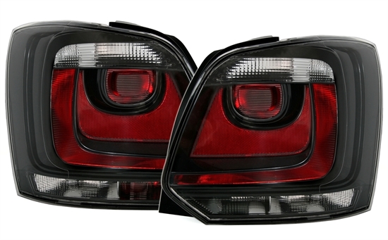 VW POLO 6R - Zadní světla DEPO - Černá