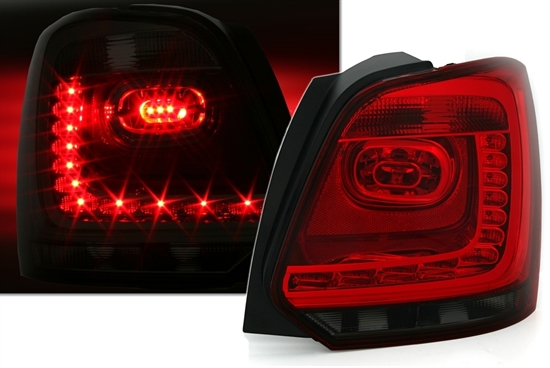 VW POLO 6R - Zadní světla LED EAGLE EYES - Červená/Kouřová