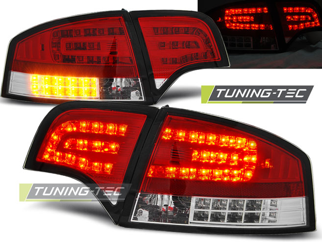 AUDI A4 B7 - Zadní světla LED SONAR - Červená
