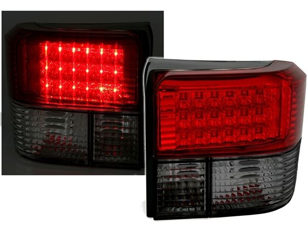 VW T4 - Zadní světla LED DEPO - Červená/Kouřová