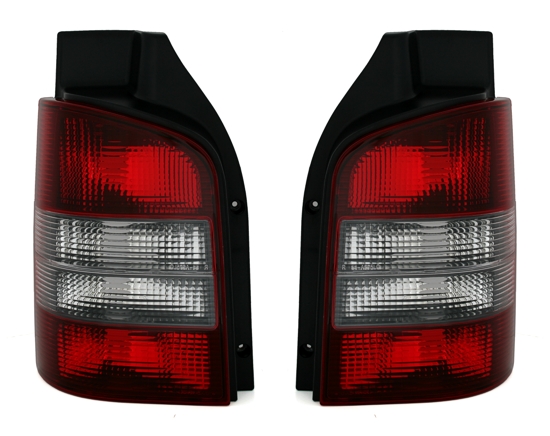 VW T5 - Zadní světla TYC - Červená/Tmavá 