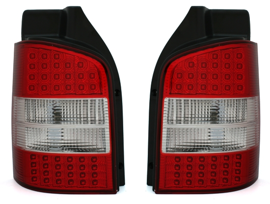 VW T5 - Zadní světla LED - Červená