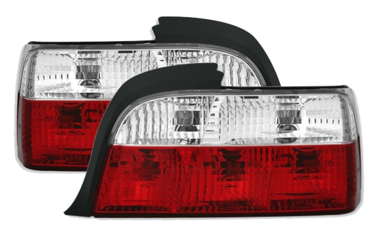 BMW E36 - Zadní světla Čirá - Červená