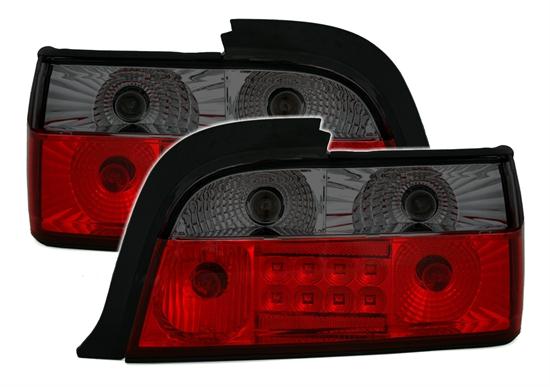 BMW E36 - Zadní světla LED - Červená/Kouřová