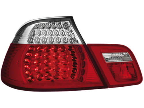 BMW E46 COUPE - Zadní světla LED - Červená