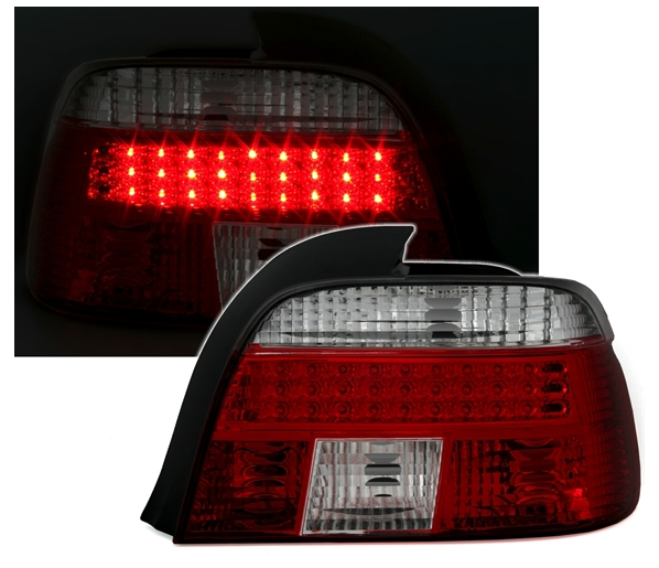 BMW E39 95-00 - Zadní světla LED DEPO - Červená