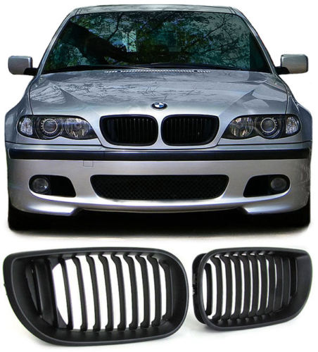 BMW E46 LIMO / TOURING 01-05 - Grill ABS černé MATT